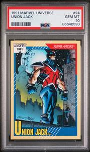 1991 MARVEL UNIVERSE UNION JACK  #24 - PSA 10 Clearance With Mastercard
