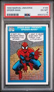 1990 MARVEL UNIVERSE SPIDER-MAN  #149 - PSA 6 Store Cheap Online