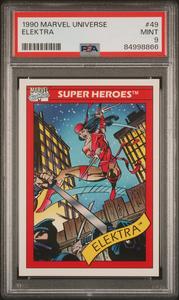 1990 MARVEL UNIVERSE ELEKTRA  #49 - PSA 9 Free Shipping Clearance