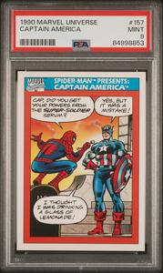 1990 MARVEL UNIVERSE CAPTAIN AMERICA  #157 - PSA 9 In China Online