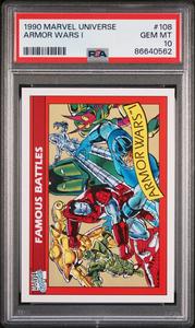 1990 MARVEL UNIVERSE ARMOR WARS I  #108 - PSA 10 Discount Largest Supplier