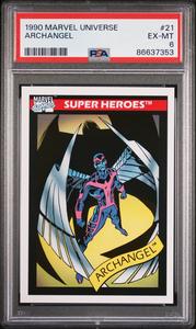 1990 MARVEL UNIVERSE ARCHANGEL  #21 - PSA 6 Brand New Unisex