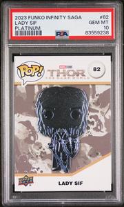 2023 UPPER DECK FUNKO POP MARVEL  LADY SIF PLATINUM #82  PSA 10 Cheap Sale Get Authentic