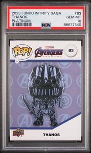 2023 UPPER DECK FUNKO POP MARVEL  THANOS PLATINUM #83  PSA 10 Amazon Sale Online