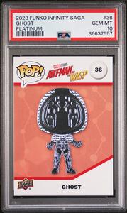 2023 UPPER DECK FUNKO POP MARVEL  GHOST PLATINUM #36  PSA 10 Discount With Mastercard