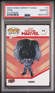 2023 UPPER DECK FUNKO POP MARVEL  VERS PLATINUM #14  PSA 10 Clearance Huge Surprise