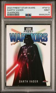 2023 TOPPS FINEST STAR WARS FINEST WARRIORS DARTH VADER  #FW12 - PSA 9 Free Shipping Clearance Store