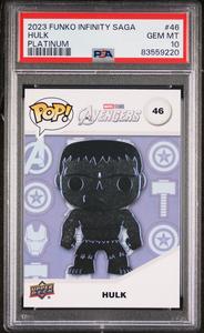 2023 UPPER DECK FUNKO POP MARVEL  HULK PLATINUM #46  PSA 10 For Nice