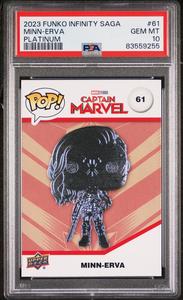 2023 UPPER DECK FUNKO POP MARVEL  MINNERVA PLATINUM #61  PSA 10 Manchester Sale Online