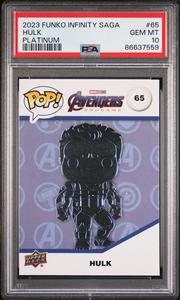 2023 UPPER DECK FUNKO POP MARVEL  HULK PLATINUM #65  PSA 10 Clearance Pick A Best
