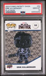 2023 UPPER DECK FUNKO POP MARVEL  ERIK KILLMONGER PLATINUM #52  PSA 10 Best Pices Cheap Pice