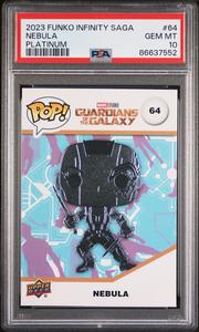 2023 UPPER DECK FUNKO POP MARVEL  NEBULA PLATINUM #64  PSA 10 Discount Fast Delivery