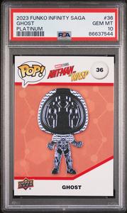 2023 UPPER DECK FUNKO POP MARVEL  GHOST PLATINUM #36  PSA 10 Cheap Best