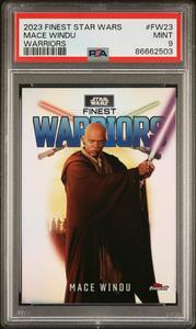2023 TOPPS FINEST STAR WARS FINEST WARRIORS MACE WINDU  #FW23 - PSA 9 Cheap Purchase