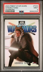 2023 TOPPS FINEST STAR WARS FINEST WARRIORS AHSOKA TANO  #FW9 - PSA 9 Sale Free Shipping