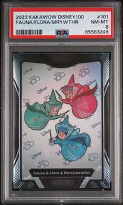 2023 KAKAWOW PHANTOM DISNEY 100 WONDROUS CHARACTER FAUNA/FLORA/MRYWTHR 101 PSA 8 Release Dates Authentic