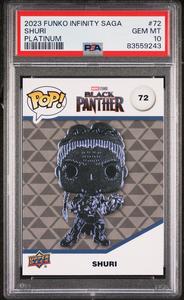 2023 UPPER DECK FUNKO POP MARVEL  SHURI PLATINUM #72  PSA 10 Best Wholesale Cheap Pice