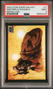 2022 TOPPS CHROME STAR WARS GALAXY SNDTRPR.ATP/DWBCK. REFRACTOR #17 - PSA 9 Discount Original