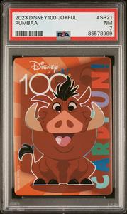 2023 CARD FUN DISNEY 100 JOYFUL PUMBAA SR21 PSA 7 Outlet 100% Original