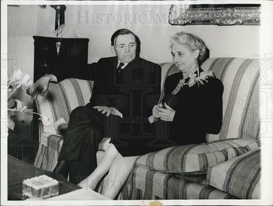 1942 Press Photo Senator -Elect Edward Moore and Mrs. Moore Limited Edition