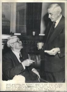 1943 Press Photo Joseph Mansfield Jesse Jones At Mansfield's Birthday Outlet Best Pices
