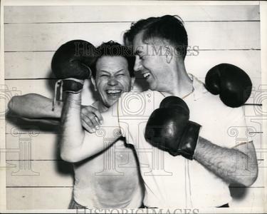 1941 Press Photo Senator Allen Ellender & boxer Vice President Wallace For Sale Wholesale Pice