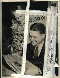 1940 Press Photo Tigers baseball player Benny McCoy and Mom, Grand Rapids, MI With Paypal Online