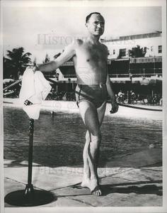 1939 Press Photo Judge George Murphy Detroit vacation Online Online For Sale