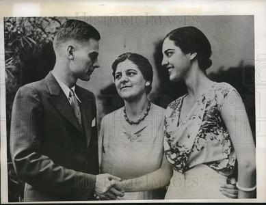 1933 Press Photo Calvert Jessie and Virginia Craig Graduates from Butler Univers Outlet For You
