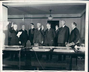 1932 Washington, DC Federal Reconstruction Finance Corp Directors Press Photo Clearance Marketable