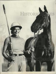 1932 Press Photo Katherine McCutcheon girl on a men's polo team - net32647 Cheap Buy Authentic