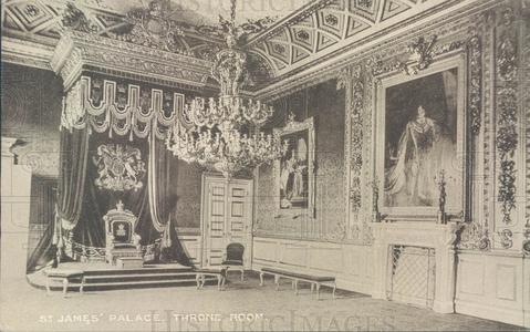 1936 England St James' Palace, Throne Room Post Card Cheap Sale Shop For