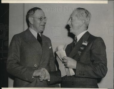 1938 Press Photo La, Calif. Judge Harry Hollzer & Jesse Steinhart Discount The Cheapest