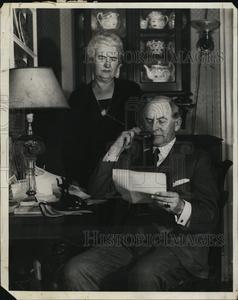 1930 Press Photo Senator Marcus Coolidge and wife Clearance Supply