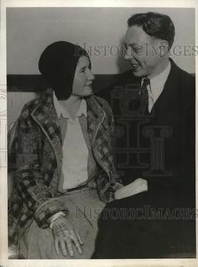 1930 Press Photo Murray Johnson & His Blushing Bride Catherine Blackshaw Buy Cheap Low Cost