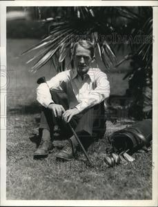 1934 Press Photo Marvin H. McIntyre At The Miami Biltmore Hotel Free Shipping Fast Delivery