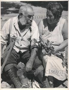 1936 Press Photo Lucky Blaciet, Mrs. Lucy Cardinal Discount Brand New Unisex