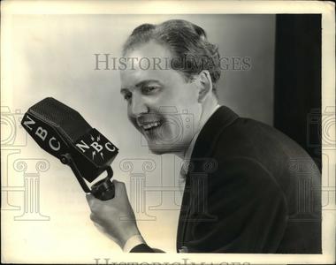1934 Press Photo Phil Duey Baritone Soloist on NBC WEAF Radio Network Sale Professional