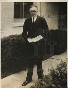 1932 Press Photo Leon F. Barrick Baritone head in sonfg in every Precinct 2025 New Cheap Online