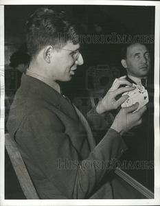 1938 Press Photo Blindness Condition Problem BridgeCard Buy Cheap Reliable
