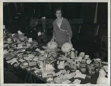 1932 Press Photo Ethel Johnson Secretary of Senator Reed Smoot For Sale Online