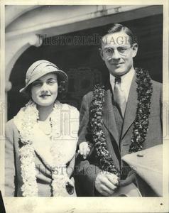 1932 Press Photo Denver Honeymooners Hawaii David Cass - RRV21235 Cheap Sale Shop For