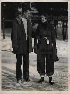 1932 Press Photo RR Adam & Mary Ann Roth at Dartmouth Winter Carnival Collections For Sale