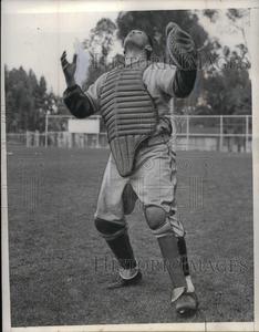 1937 Press Photo James O'Dea, Catcher Cheap 100% Original