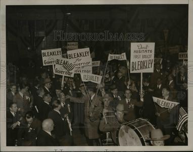1936 Press Photo Supporters of William Bleakley at Republican State Convention Free Shipping Sale Online