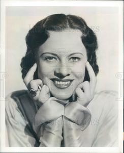 1937 Radio Actress & Singer Irene Beasley Press Photo Free Shipping Original