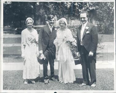 1931 Windsor William Teahan & Bride Press Photo Free Shipping Cheap Online