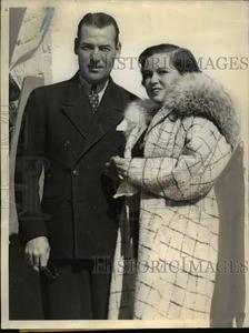 1936 Press Photo Mrs Leah Clampitt Sewell & Charles Kelly actor elopes Clearance In China