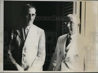 1923 Press Photo Senor Lopez Ferrer & Cuban President Grau San Martin Affordable Sale Online