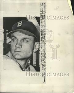 1944 Press Photo Marvin Rickert of the Boston Braves gets traded to Pittsburgh Get To Buy For Sale